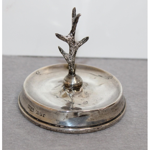 382 - Silver Hallmarked Ring Holder
Height-6cm