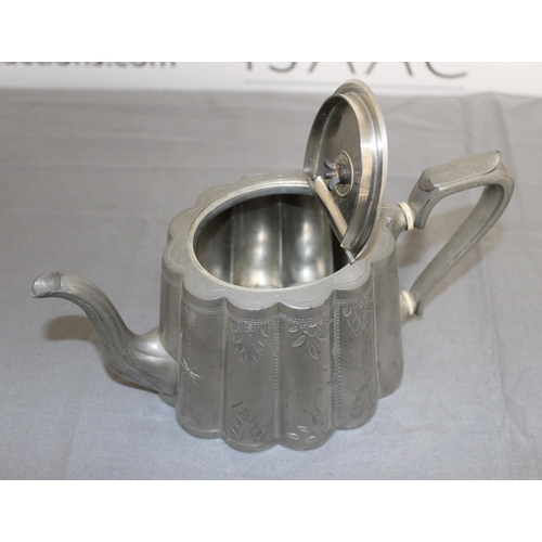 385 - A Collection Of Silverware Teapot Made By F E Spillar And Tankard Made By Nappin And Webb