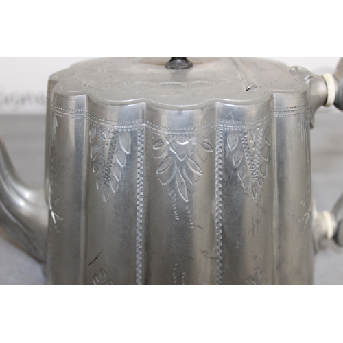 385 - A Collection Of Silverware Teapot Made By F E Spillar And Tankard Made By Nappin And Webb