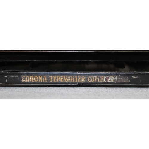 60 - Antique/Vintage Corona Folding Typewriter In Original Case
Untested