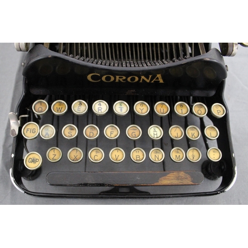 60 - Antique/Vintage Corona Folding Typewriter In Original Case
Untested