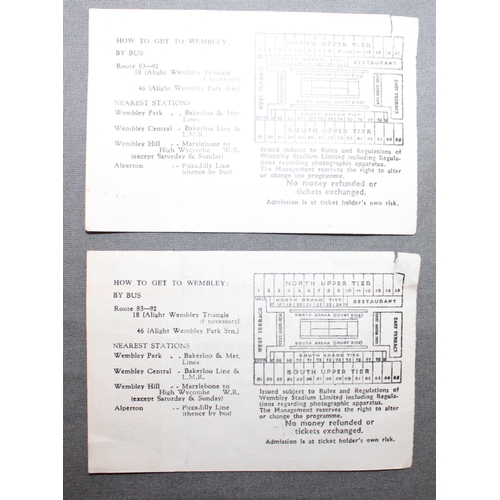 458 - Two 1968 Harlem Globetrotters Tickets