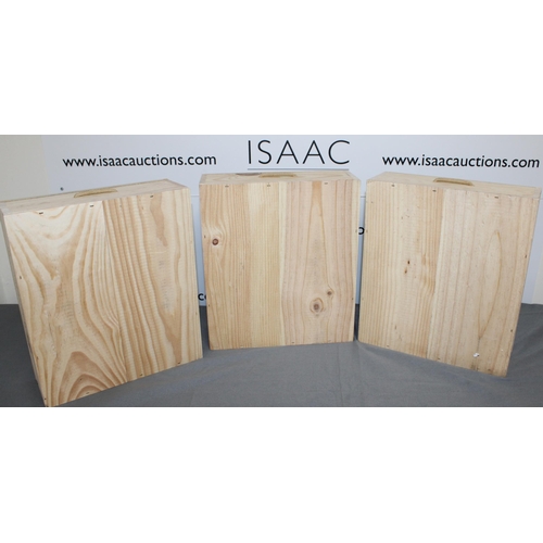 125 - Three Collectable Decorative  Wooden Wine Cases