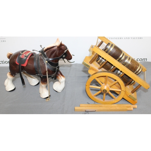 21 - A Collectable Horse And Cart 
Collection Only