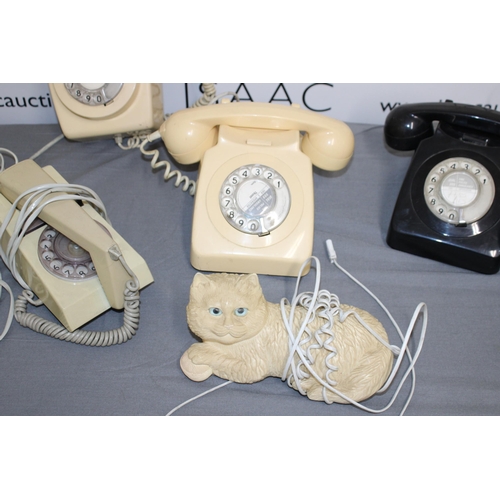 31 - A Collection Of Vintage Telephones Untested