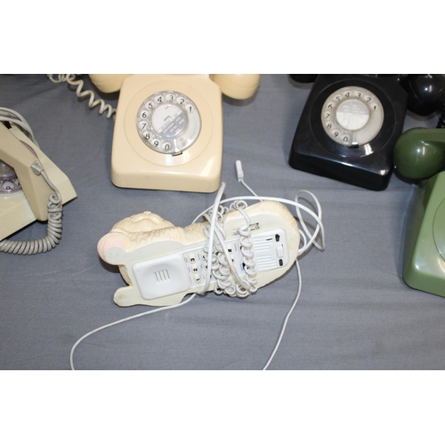 31 - A Collection Of Vintage Telephones Untested