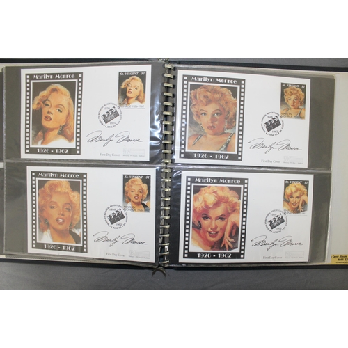 199 - Elvis Presley, Marilyn Monroe And Frank Sinatra Covers And Stamps