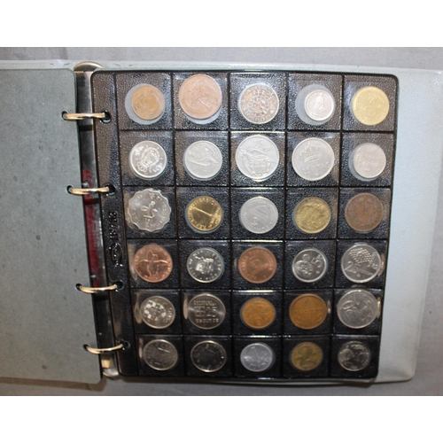 200 - Album Containing Over 110 World Coins And Notes