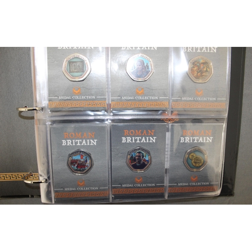 201 - Roman Britain Medal Collection Containing 24 Medals