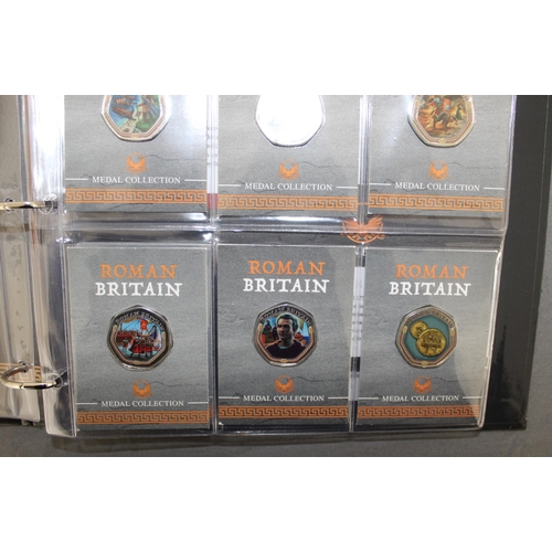 201 - Roman Britain Medal Collection Containing 24 Medals