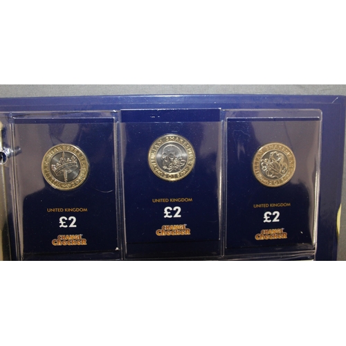 204 - Change Checker Album Containing 18 x £2 Coins