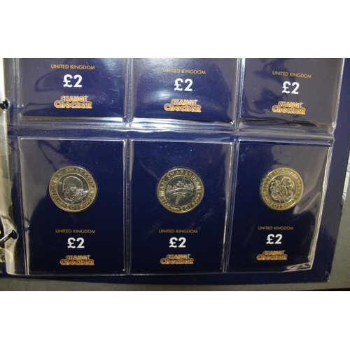 204 - Change Checker Album Containing 18 x £2 Coins