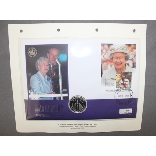 211 - Queen Elizabeth II  Silver Proof Coin Cover