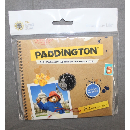 220 - Paddington At ST Pauls  2019 Royal Mint 50p Coin Pack Sealed