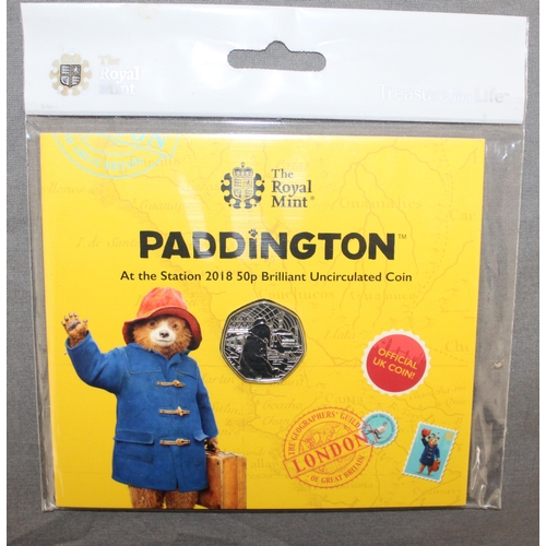 221 - Paddington At The Station 2018 Royal Mint 50p Coin Pack Sealed