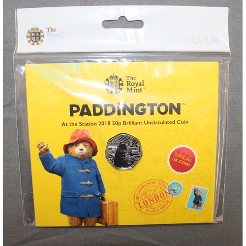 222 - Paddington At The Station 2018 Royal Mint 50p Coin Pack Sealed