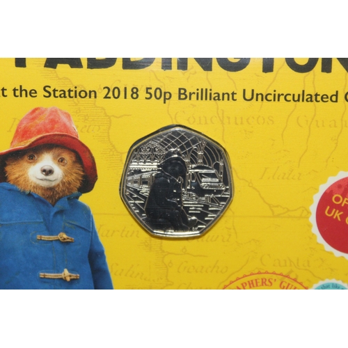 222 - Paddington At The Station 2018 Royal Mint 50p Coin Pack Sealed