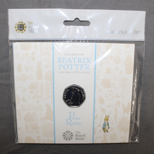 226 - 2018 Beatrix Potter Peter Rabbit Royal Mint 50p Coin Pack Sealed