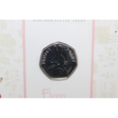 227 - 2018 Flopsy Bunny Rabbit Mint 50p Coin Pack Sealed