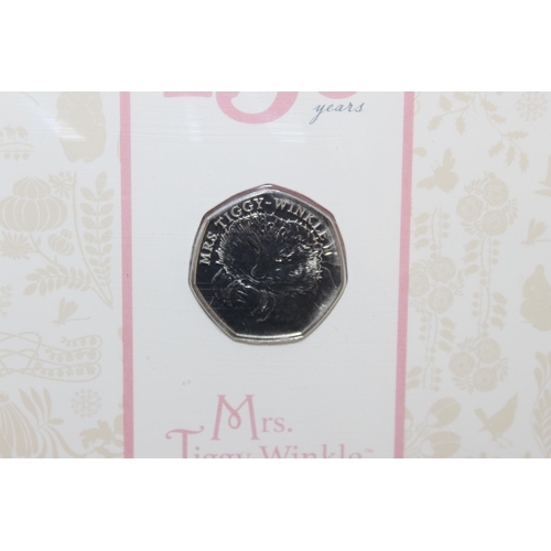 231 - 2016 Mrs Tiggy-Winkle Royal Mint 50p Coin Pack Sealed