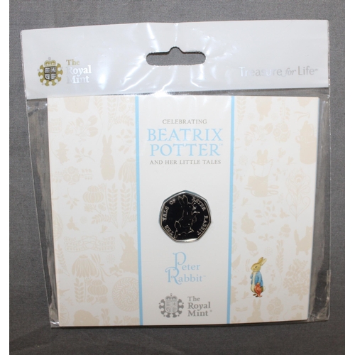 234 - 2017 Beatrix Potter Peter Rabbit Royal Mint 50p Coin Pack Sealed