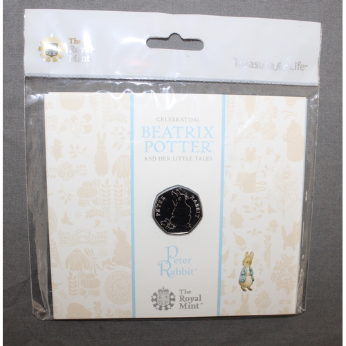 236 - 2018 Beatrix Potter Peter Rabbit Royal Mint 50p Coin Pack Sealed