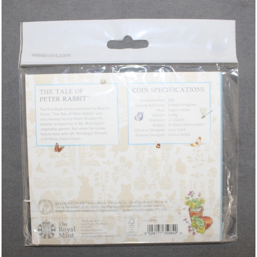 240 - 2016 Beatrix Potter Peter Rabbit Royal Mint 50p Coin Pack Sealed