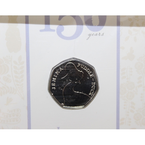 244 - 2016 Jemima Puddle Duck Royal Mint 50p Coin Pack Sealed