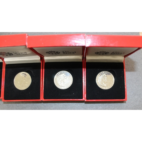 251 - 4 x The Royal Mint Boxed Queens 60th Diamond Jubilee Coin