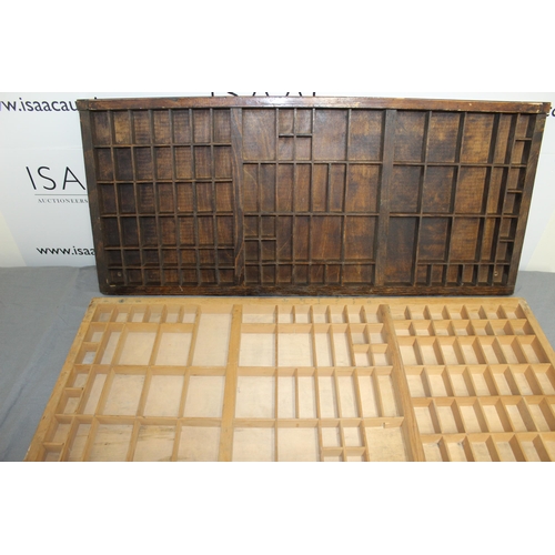 68 - Two Wooden Printing Trays
Length-82cm
Collection Only