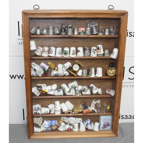 74 - Collection Of Thimbles & Others In Glass Wooden Case
Case Height-42cm
Width-30.5
COLLECTION ONLY