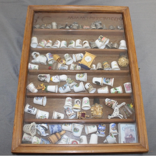 74 - Collection Of Thimbles & Others In Glass Wooden Case
Case Height-42cm
Width-30.5
COLLECTION ONLY