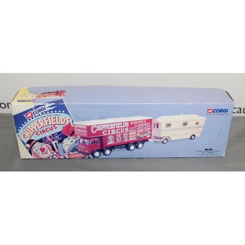 562 - Boxed  Corgi Classics Chipperfields Circus 97888 Foden Closed Pole Truck With Caravan