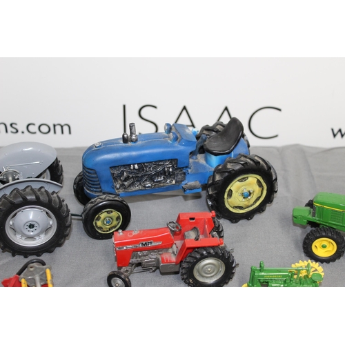 566 - Collection Of Farm Tractors Etc Inc- Corgi, Limited Edition universal Hobbies, Lesney, Dinky Etc