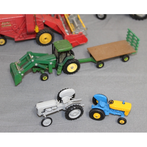 566 - Collection Of Farm Tractors Etc Inc- Corgi, Limited Edition universal Hobbies, Lesney, Dinky Etc