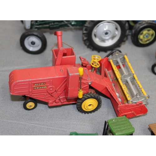 566 - Collection Of Farm Tractors Etc Inc- Corgi, Limited Edition universal Hobbies, Lesney, Dinky Etc