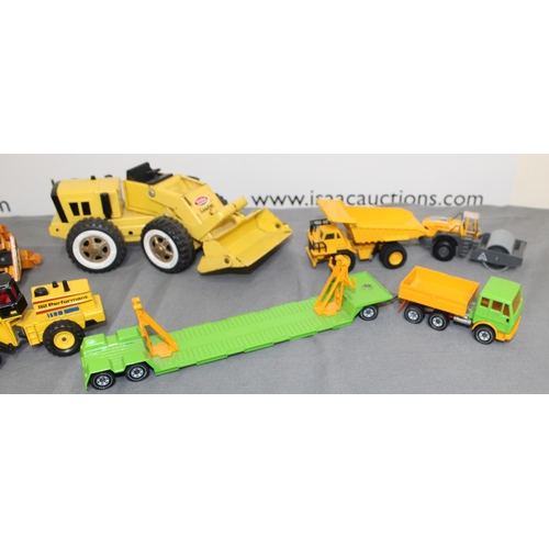 576 - Collection Of Collectable Construction Vehicles Inc-Corgi, Tonka, Majorette, Siku Etc