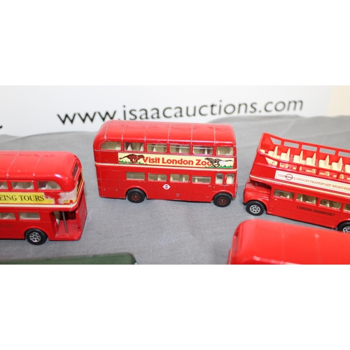 578 - Collection Of Buses, Trams Inc- Corgi, Juniors, Leyland, Matchbox, Lledo,  Etc