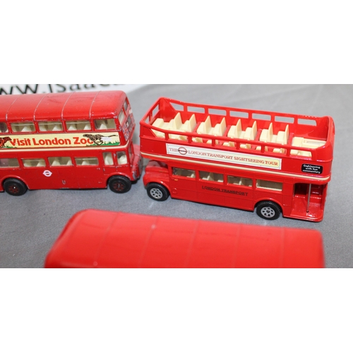 578 - Collection Of Buses, Trams Inc- Corgi, Juniors, Leyland, Matchbox, Lledo,  Etc