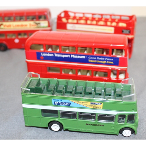 578 - Collection Of Buses, Trams Inc- Corgi, Juniors, Leyland, Matchbox, Lledo,  Etc