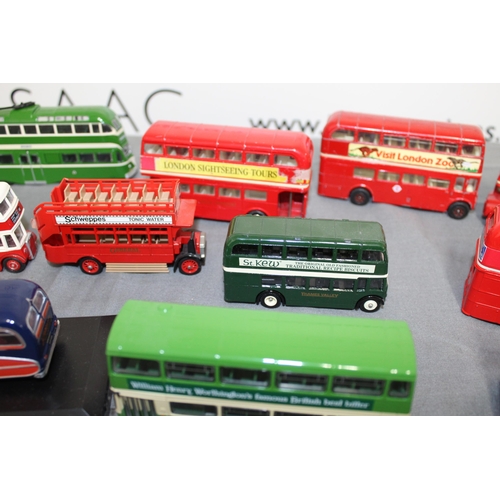 578 - Collection Of Buses, Trams Inc- Corgi, Juniors, Leyland, Matchbox, Lledo,  Etc