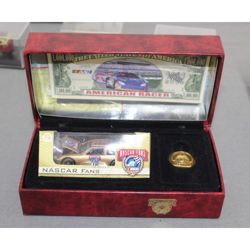 579 - Collection Of Boxed Cased Vehicles Inc-Nascar Fans Limited Edition 1998 , Corgi,  Oxford Diecast, Cl... 