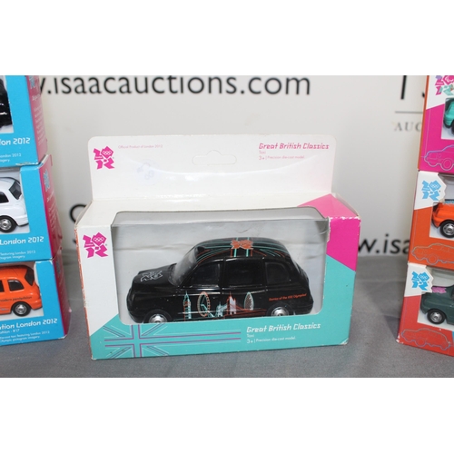 580 - Boxed London 2012 Corgi  Taxi Vehicles