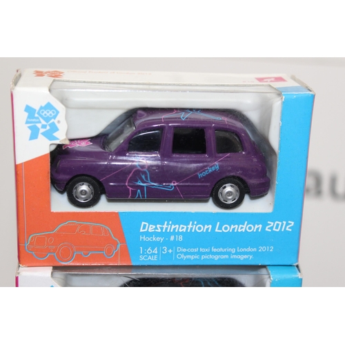 580 - Boxed London 2012 Corgi  Taxi Vehicles