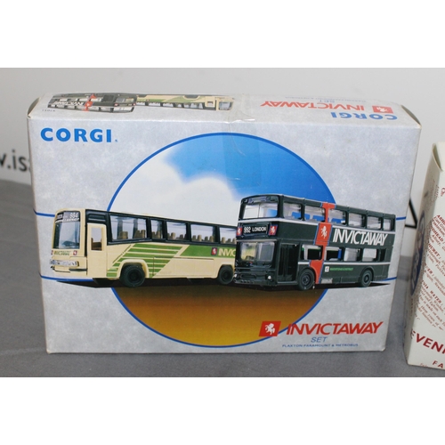 581 - Three Boxed Corgi Buses/Coaches