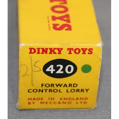 583 - Dinky 420 In Original Box Rare Green With Red Hubs