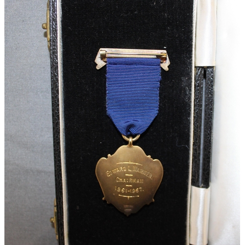 391 - Boxed Silver Hallmarked Fob Medal