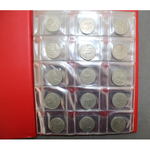 300 - Three Albums of Post 1946 GB Coinage including some Commemorative Coins