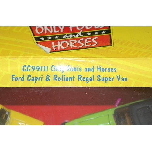 587 - 2 Boxed Corgi Only Fools And Horses Collectable  Cars And 1 Boxed Lledo car As Featured In Show
CC99... 