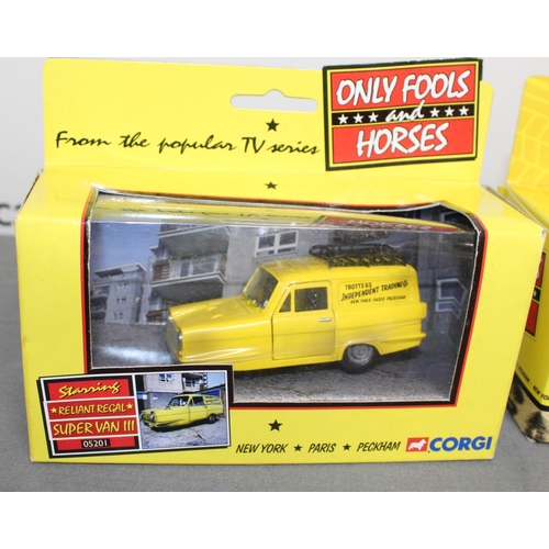 587 - 2 Boxed Corgi Only Fools And Horses Collectable  Cars And 1 Boxed Lledo car As Featured In Show
CC99... 